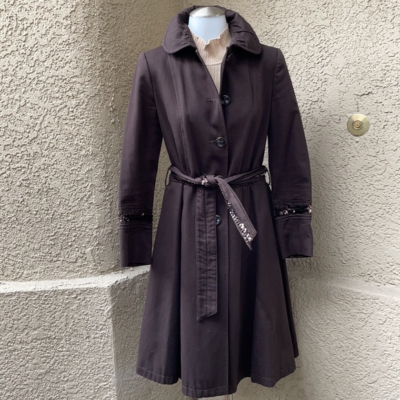 Zara Jackets & Coats Vintage Dark Brown Zara Cotton Long Coat